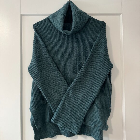 Monk & Lou (Plenty) yak-blend forest green turtleneck sweater - sz XS-S - Picture 2 of 8